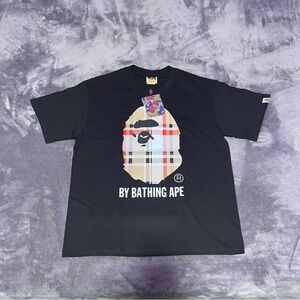 Bape X Burberry Collab T-Shirt Size Large
